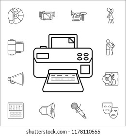 Printer icon. Media icons universal set for web and mobile