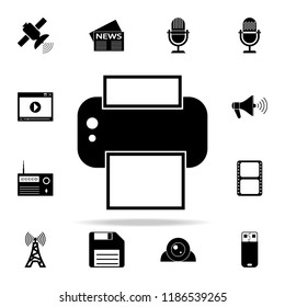 Printer icon. Media icons universal set for web and mobile