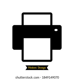 printer icon with a modern design. vector illustration