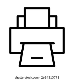 Equipo de oficina del icono de la impresora para la impresión de documentos