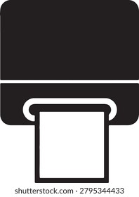 Printer icon, office equipment, document printing, copying, modern technology, paper output, digital information, machine, computer.