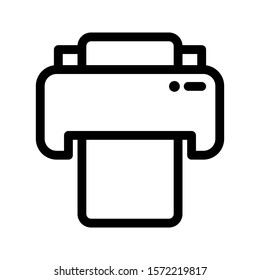 Printer icon on white background. vector illustration