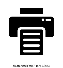 Printer icon on white background. vector illustration