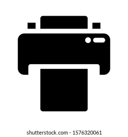 Printer icon on white background. vector illustration