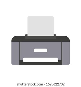 Printer icon on white background. Vector illustration in trendy flat style. ESP 10.