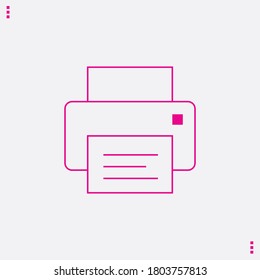 printer icon on white background