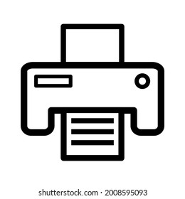 printer icon on white background