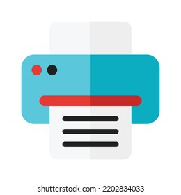 Printer icon on white background