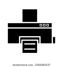 Printer icon on white background