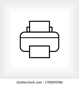 
Printer Icon. Print Out Machine Symbols - Vector.
