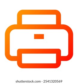 Printer icon. printer, print, photocopy, paper, computer, office, machine, document, device, electronic. Vector icon illustration