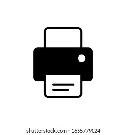 Printer icon. Print icon symbol isolated