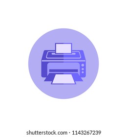 Printer icon - Print symbol - Print paper or document sign
