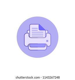 Printer icon - Print symbol - Print paper or document sign