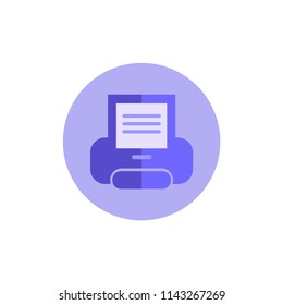 Printer icon - Print symbol - Print paper or document sign
