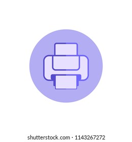 Printer Icon Print Symbol Print Paper Stock Vector (Royalty Free ...