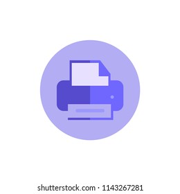 Printer icon - Print symbol - Print paper or document sign