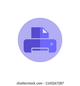 Printer icon - Print symbol - Print paper or document sign