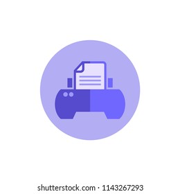 Printer icon - Print symbol - Print paper or document sign