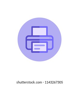 Printer icon - Print symbol - Print paper or document sign