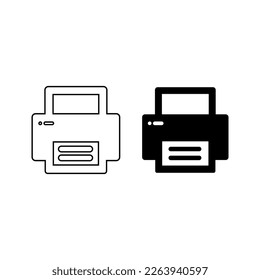 Printer icon - Print symbol - Print paper or document sign