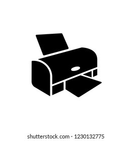 Printer Icon. Printing Equipment. Copy Documents Illustration.  Applied as Trendy Symbol for Design Elements, Websites, Presentation and Application - Vector.

