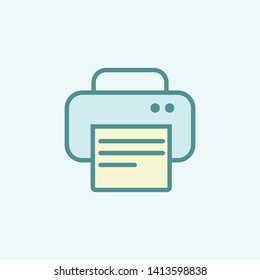 Printer icon, printing machine. New trendy style printer graphic design vector illustration.