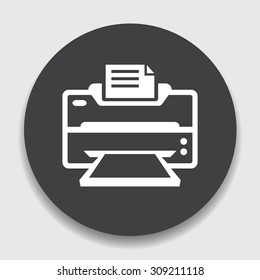 Printer icon. Printing symbol. Print button