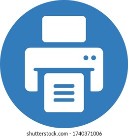 Printer icon, printing vector, print out document