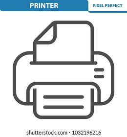 Printer Icon. Professional, pixel perfect icons optimized for both large and small resolutions. EPS 8 format. 12x size for preview.