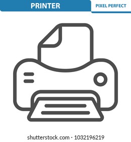 Printer Icon. Professional, pixel perfect icons optimized for both large and small resolutions. EPS 8 format. 12x size for preview.
