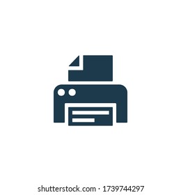 Printer icon. Scanner sign. Laser jet, ink jet printers. Document, image printouts symbol. Office tool and equipment icon for perfect web and mobile design.