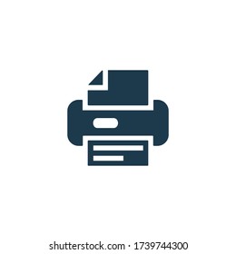 Icono de impresora. Signo del escáner. jet láser, impresoras de chorro de tinta. Documento, símbolo de impresión de imágenes. Icono de herramientas y equipos de Office para un diseño web y móvil perfecto.