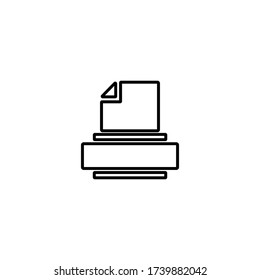 Printer icon. Scanner sign. Laser jet, ink jet printers. Document, image printouts symbol. Office tool and equipment icon for perfect web and mobile design.
