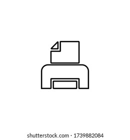 Icono de impresora. Signo del escáner. jet láser, impresoras de chorro de tinta. Documento, símbolo de impresión de imágenes. Icono de herramientas y equipos de Office para un diseño web y móvil perfecto.