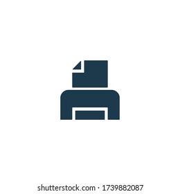 Icono de impresora. Signo del escáner. jet láser, impresoras de chorro de tinta. Documento, símbolo de impresión de imágenes. Icono de herramientas y equipos de Office para un diseño web y móvil perfecto.