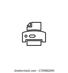 Icono de impresora. Signo del escáner. jet láser, impresoras de chorro de tinta. Documento, símbolo de impresión de imágenes. Icono de herramientas y equipos de Office para un diseño web y móvil perfecto.