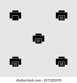 printer icon set isolated vector illustration