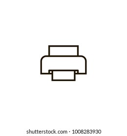 printer icon. sign design