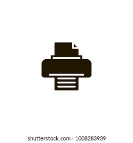 printer icon. sign design