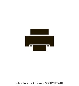 printer icon. sign design