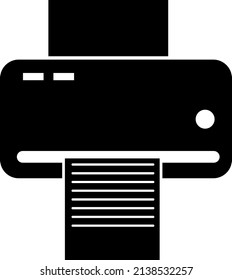 Druckersymbol. Zeichendesign. auf weißem Hintergrund.eps
