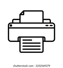 Icono de impresora. inicio de sesión para concepto móvil y diseño web. ilustración vectorial