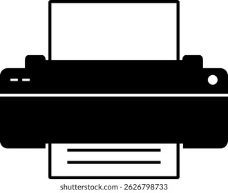 Sinal de ícone da impressora. Sinais e símbolos de tecnologia.