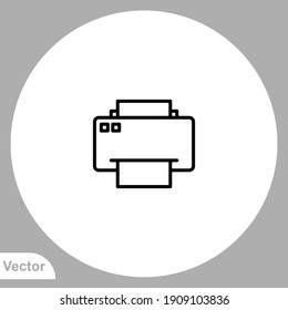 Printer icon sign vector,Symbol, logo illustration for web and mobile