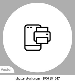Printer icon sign vector,Symbol, logo illustration for web and mobile