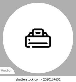 Printer icon sign vector,Symbol, logo illustration for web and mobile