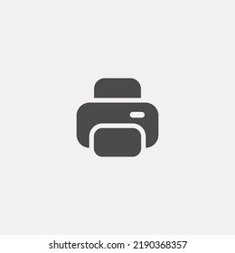 Vector de signo de icono de impresora,Símbolo, ilustración de logotipo para web y móvil