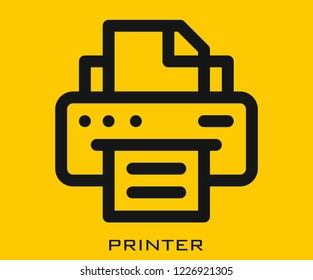 Printer icon signs