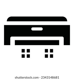 printer icon silhouette style design